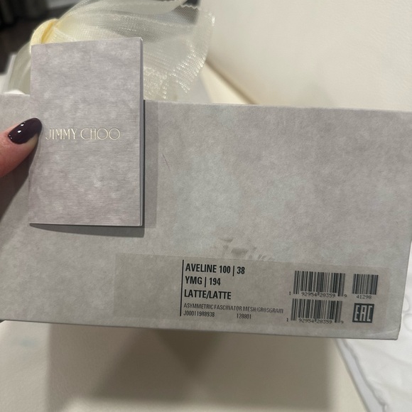 Jimmy Choo White Heeled Sandals with Bow - Picture 12 of 12